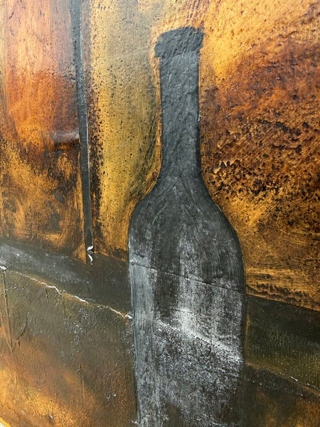 Vintage mixed media signed Edward's in back 41x25x2