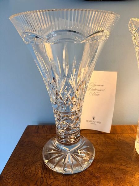 Waterford Maritana 14 inch vase designed by Billy Briggs for the designers gallery of Waterford Crystal