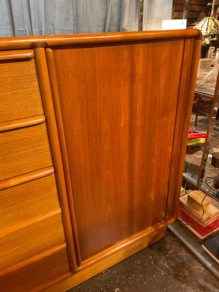 Teak Gentlemans Chest/Dresser/ Armoire --Produced in 1960s-70s by Kibaek Mobelfabrik in Denmark --51"W x 46"T x 19"D -- IN STORE PICK UP ONLY