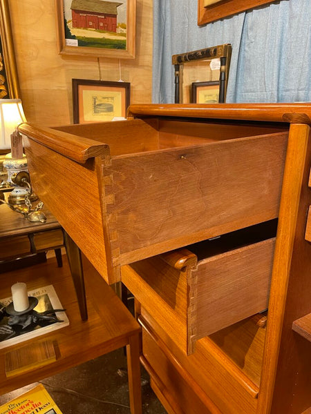 Teak Gentlemans Chest/Dresser/ Armoire --Produced in 1960s-70s by Kibaek Mobelfabrik in Denmark --51"W x 46"T x 19"D -- IN STORE PICK UP ONLY