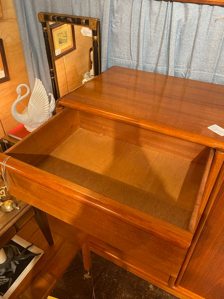 Teak Gentlemans Chest/Dresser/ Armoire --Produced in 1960s-70s by Kibaek Mobelfabrik in Denmark --51"W x 46"T x 19"D -- IN STORE PICK UP ONLY