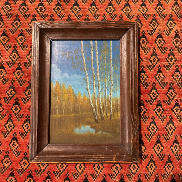 VINTAGE PAINTING ON BOARD 12X16