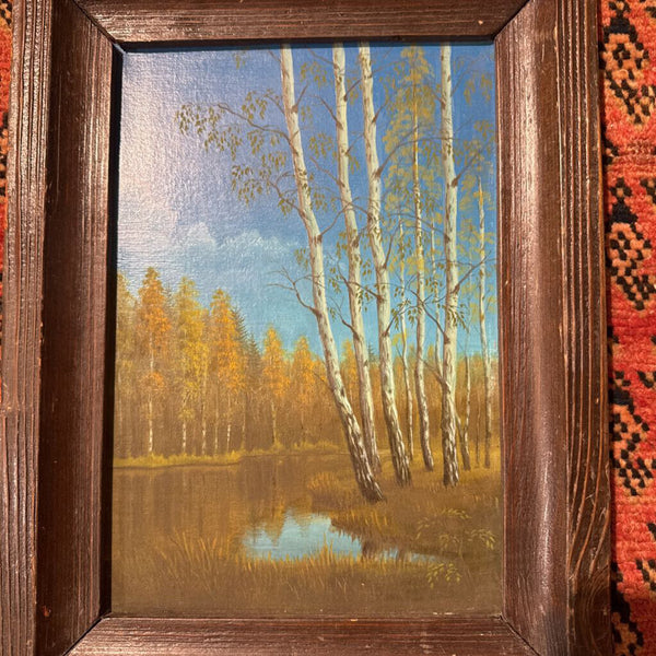 VINTAGE PAINTING ON BOARD 12X16