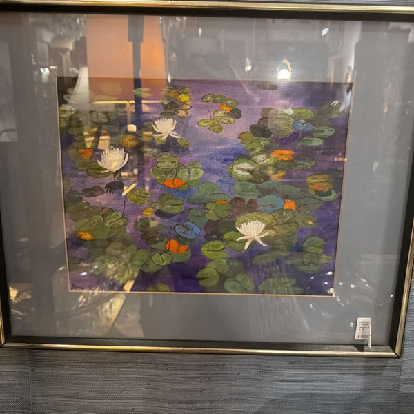 Water Lilly original water color 17 x 21