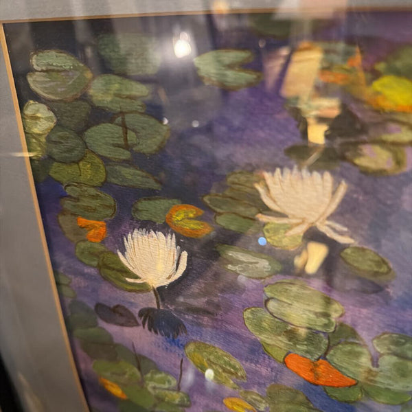 Water Lilly original water color 17 x 21