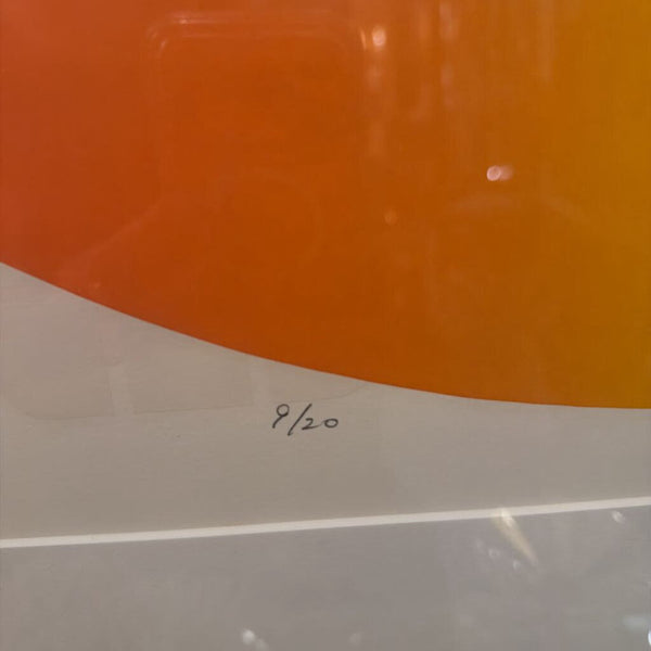 Japanese artist T Hara signed and number Serigraph 9/20. 36.5 x 28