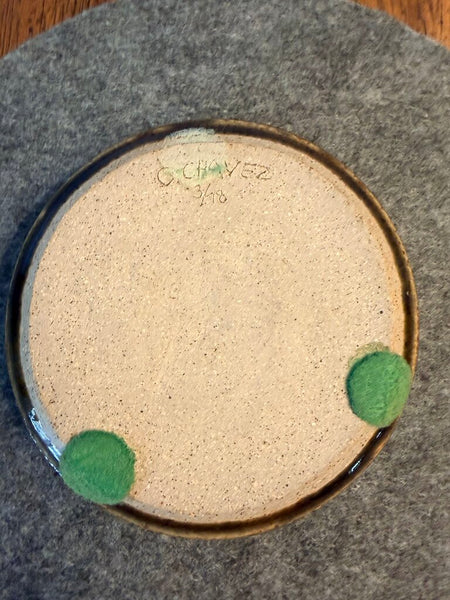 C Chavez indigenous pottery ashtray