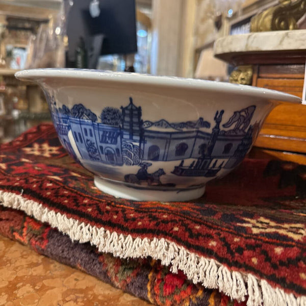 BLUE AND WHITE BOWL 12X5