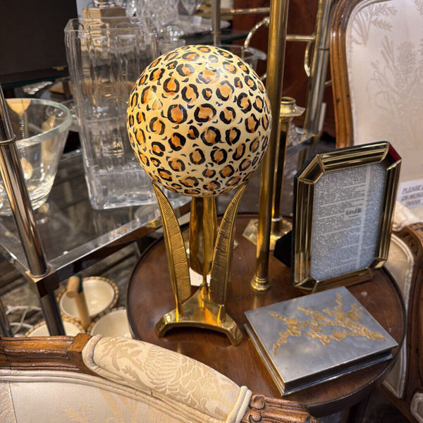 Vintage Brass holder with ceramic ball