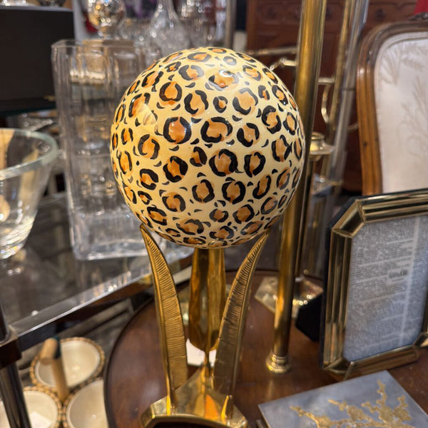 Vintage Brass holder with ceramic ball