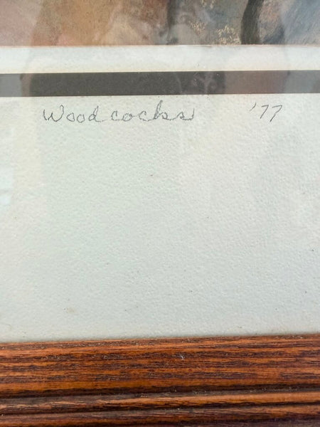 Vintage Woodcocks 77 pastel Signed by Bartels 32x26
