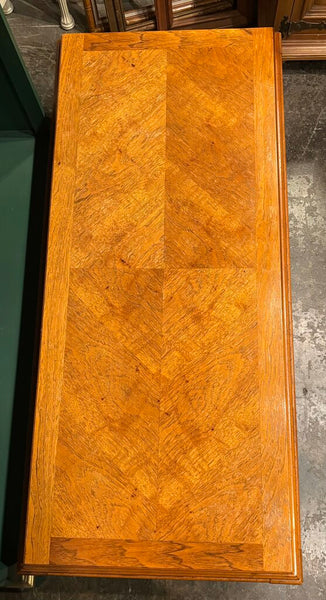 MID CENTURY BOOK MATCHED COFFEE TABLE | 54.25" W X 15.25"H X 24"D