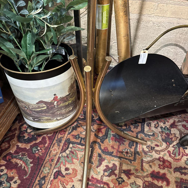 Brass/Goldtone Coat and Hat Rack Stand 72T (comes apart in sections)