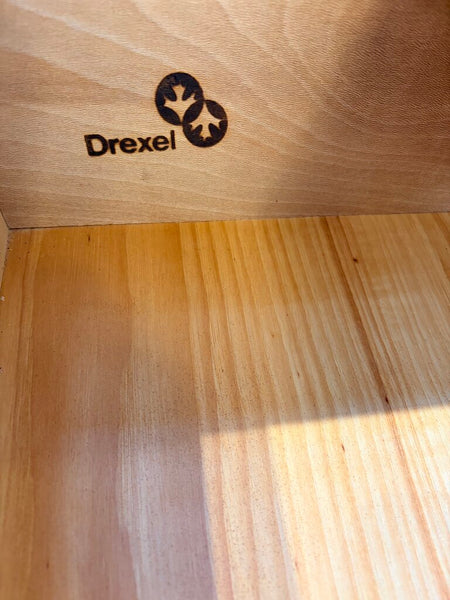 Drexel Meridian collection sideboard/credenza designed by James Bouffard in 1964. Highly prized for its sleek mid -century modern design- pick up only approx 34t x 60L x14d