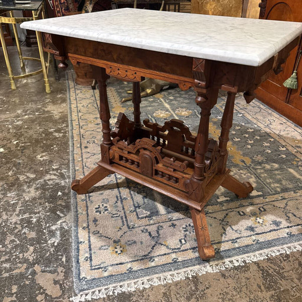 MARBLE TABLE 29L X 28T X 21.5W IN STORE PICK UP ONLY