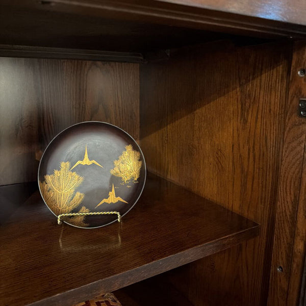 Mid Century campaign chest L 38x H 60 x D 19