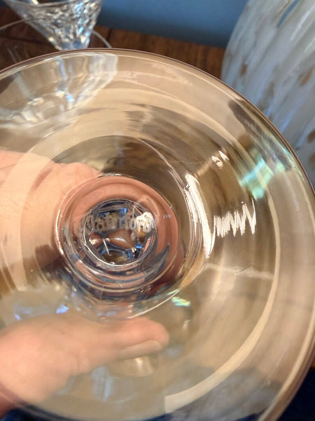 Vintage Waterford Sheila 6.5 in wine claret
