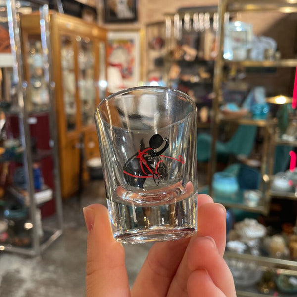 Set of 4 Mid Century Horse/ Kentucky Derby Shot Glasses