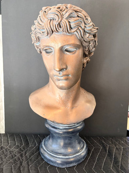 "Victorious athlete" full-size bust by Austin productions in 1970 for pick up only approximately 17.5 T