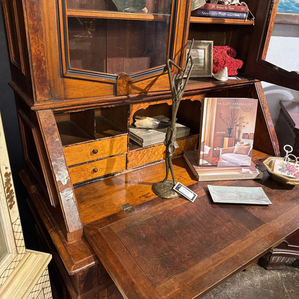 ANTIQUE WALNUT SECRETARY 92T 46W 24D AS FOUND IN STORE PICK UP ONLY