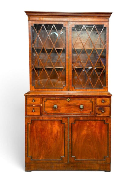VINTAGE MAHOGANY SECRETARY 48T 23D 88T AS FOUND IN STORE PICK UP ONLY