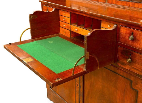 VINTAGE MAHOGANY SECRETARY 48T 23D 88T AS FOUND IN STORE PICK UP ONLY