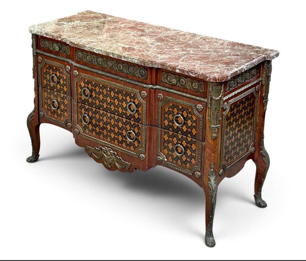 FRENCH MARBLE BUFFET AS FOUND 34T 53W 21D IN STORE PICK UP ONLY