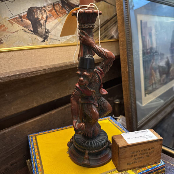 Monkey Lamp with shade 18in Tall