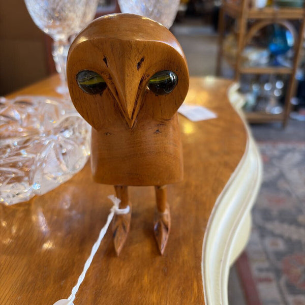 MCM T Plummer carved owl