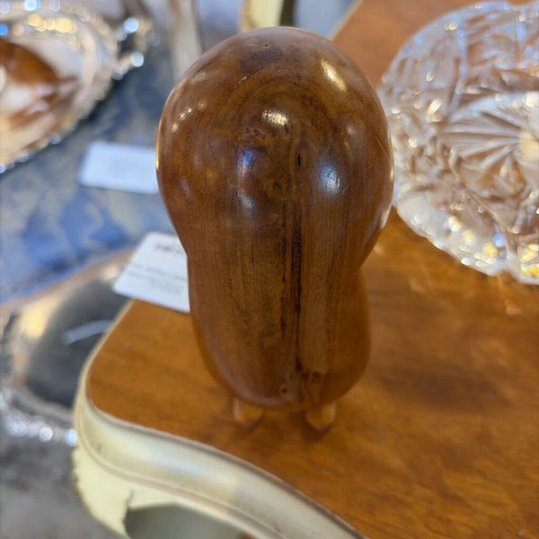 MCM T Plummer carved owl