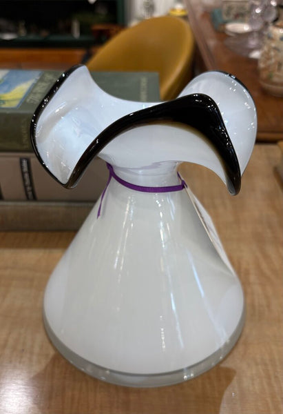 1980s ART GLASS VASE