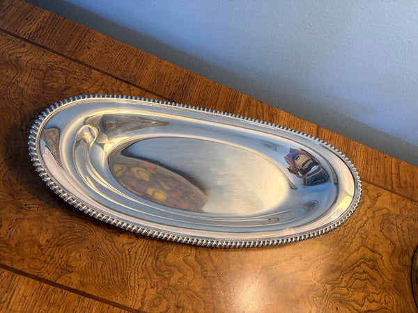 Silverplate oval dish13.5x6