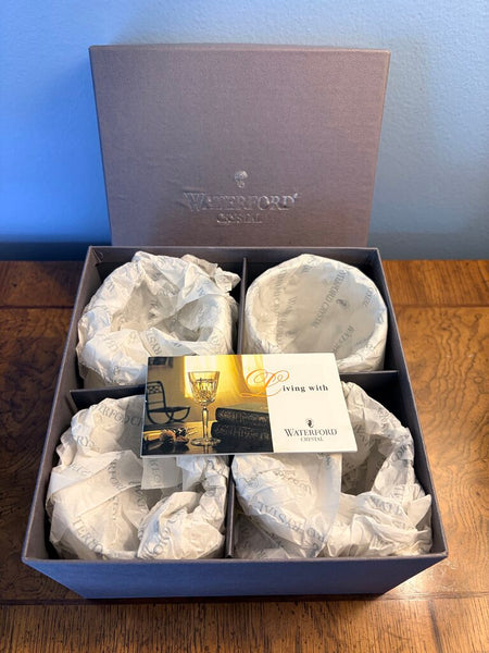 Waterford "Hampton" set of 4 in box double old fashioned glasses