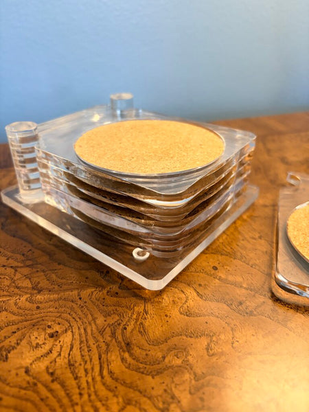 Set of acrylic coasters