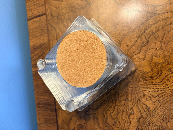 Set of acrylic coasters