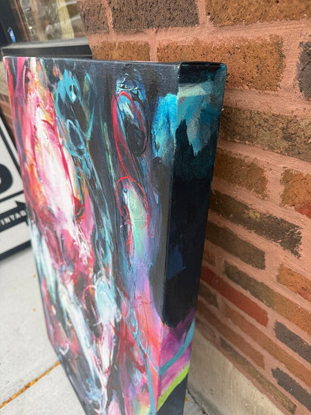 Abstract art signed Leer 29x42
