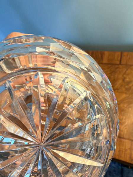 Waterford Maria's 10 inch diamond cut vase