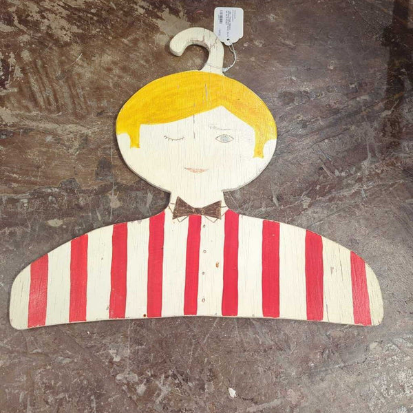 LSBJ - Vintage Children's Handmade Garment Display, Boy & Girl Set 17"Wx16"H