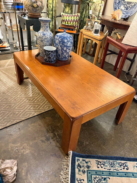 1970s Niels Eilersen signed teak coffee table -as found with surface imperfections -in store pick up only