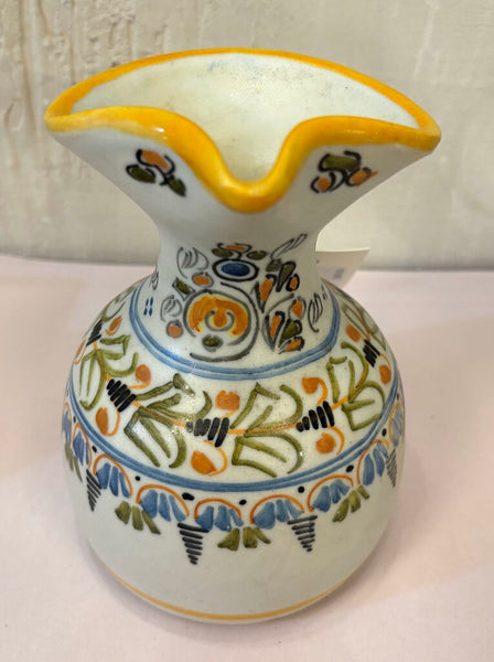 VINTAGE TALAVERA SPAIN HAND PAINTED POTTERY VASE PITCHER