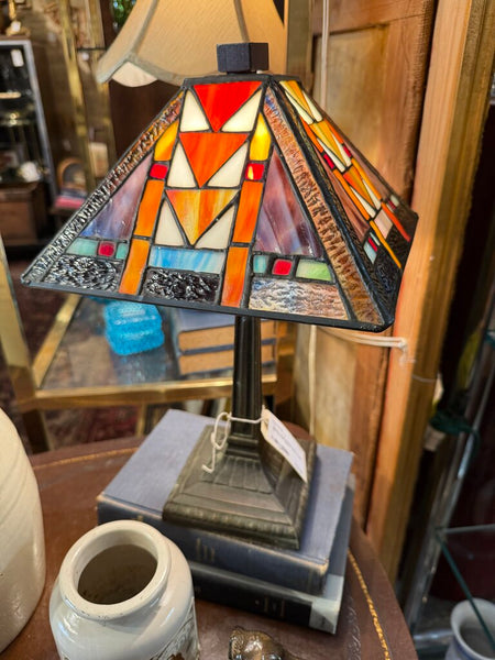 Mission Style stained glass Lamp 16T PICKUP ONLY