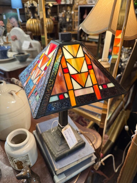 Mission Style stained glass Lamp 16T PICKUP ONLY