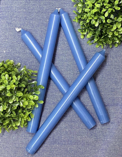 Straight Taper 10" Candles in Parisian Blue - 2 Candles Per Package #001-169