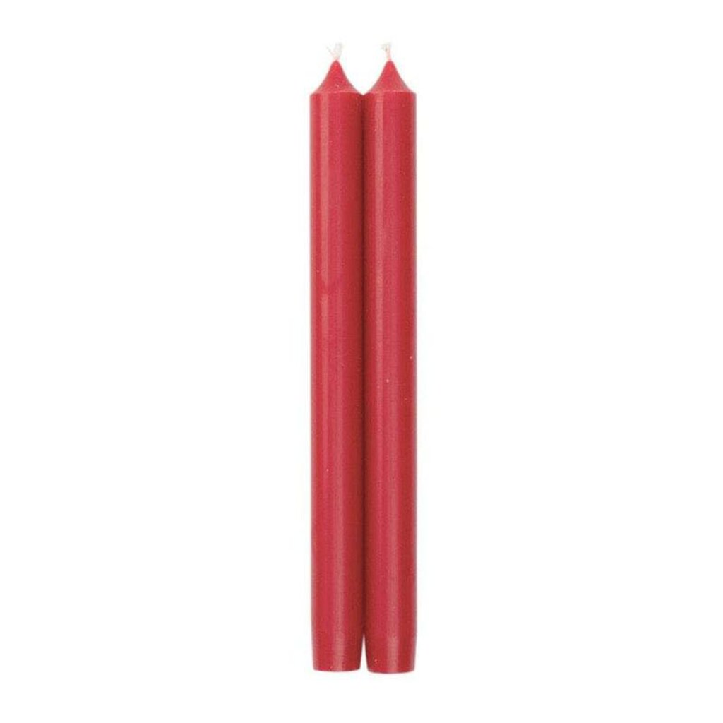 Caspari- Straight Taper 10" Candles in Red - 2 Candles Per Package