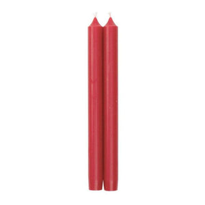 Caspari- Straight Taper 10" Candles in Red - 2 Candles Per Package