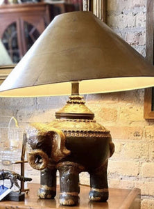 Vintage Frederick Cooper Elephant Lamps A Pair