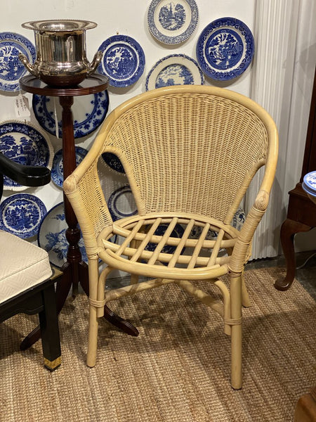 Vintage Blonge Rattan Chair - STORE PICKUP ONLY