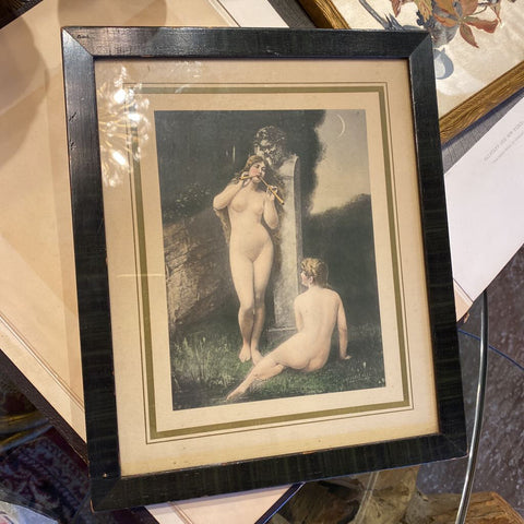 Framed Nude Campbell Art Co Elizabeth NJ 10x12
