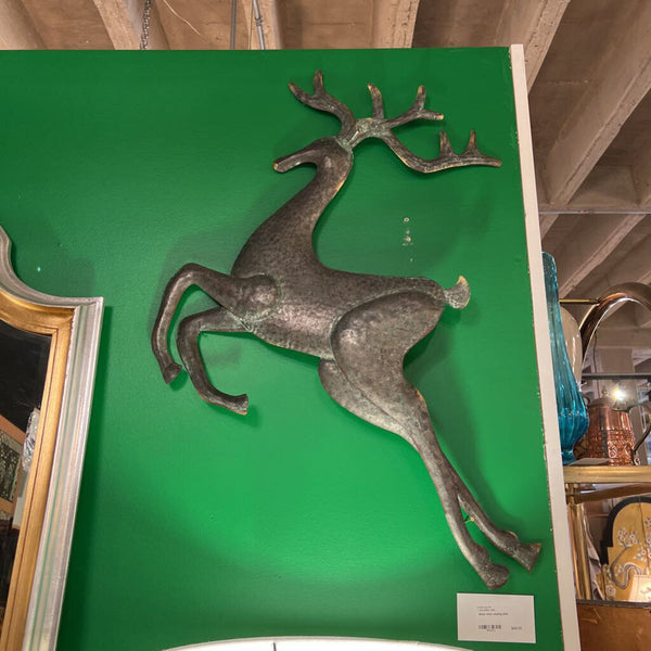 Metal Wall Leaping Deer