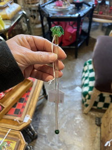Palm tree glass stirrer - SOLD INDIVIDUALLY